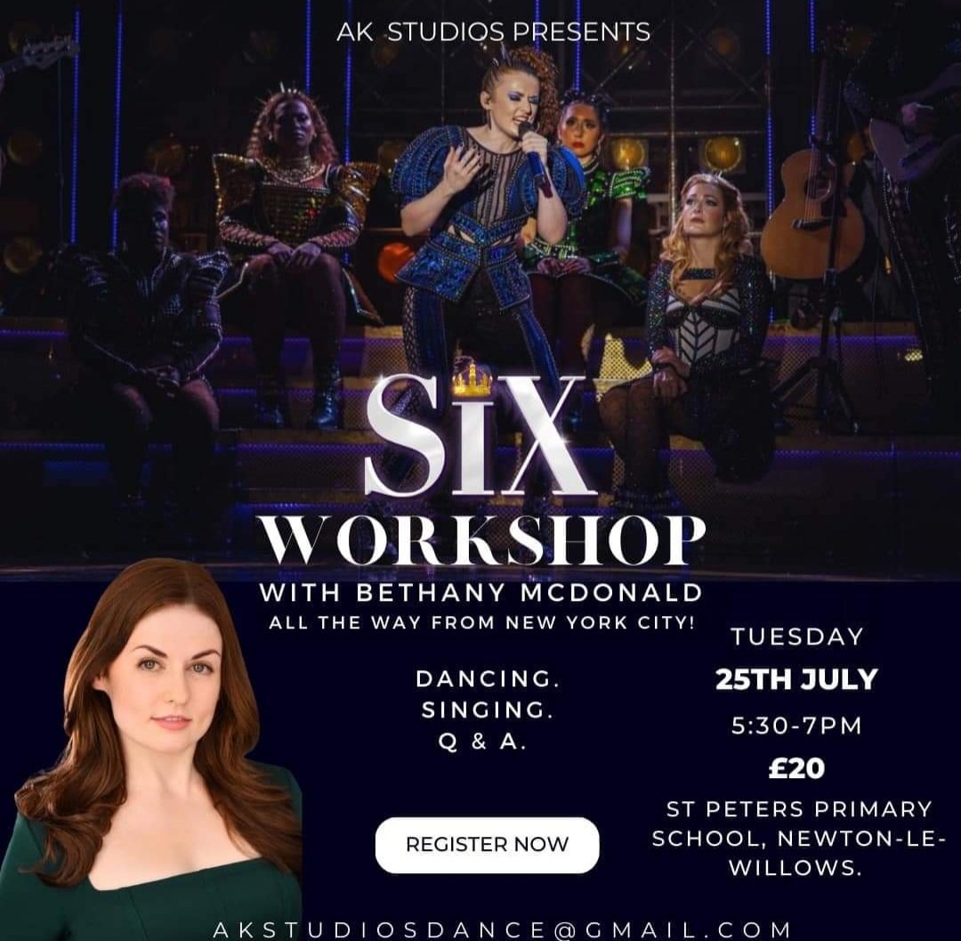 Had an Amazing Musical Theatre Experience 🎭 tonight learning #SixTheMusical 👑 with @McDonaldBethany at AK Studios ✨️Thank-you 🫶