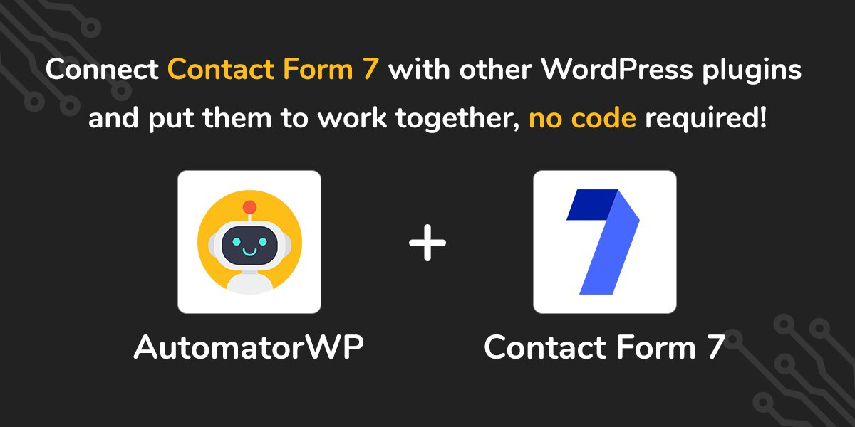 AutomatorWP's tweet image. Automate #ContactForm7 &amp;amp; your #WordPress plugins with #NoCode like:
- Submits a form &amp;gt; Reset @LearnDashLMS attempts
- Submits a specific field value &amp;gt; Add @memberpress membership
- Submits a form &amp;gt; Award @GamiPress points
More info👇
automatorwp.com/add-ons/contac…
#automator #automation