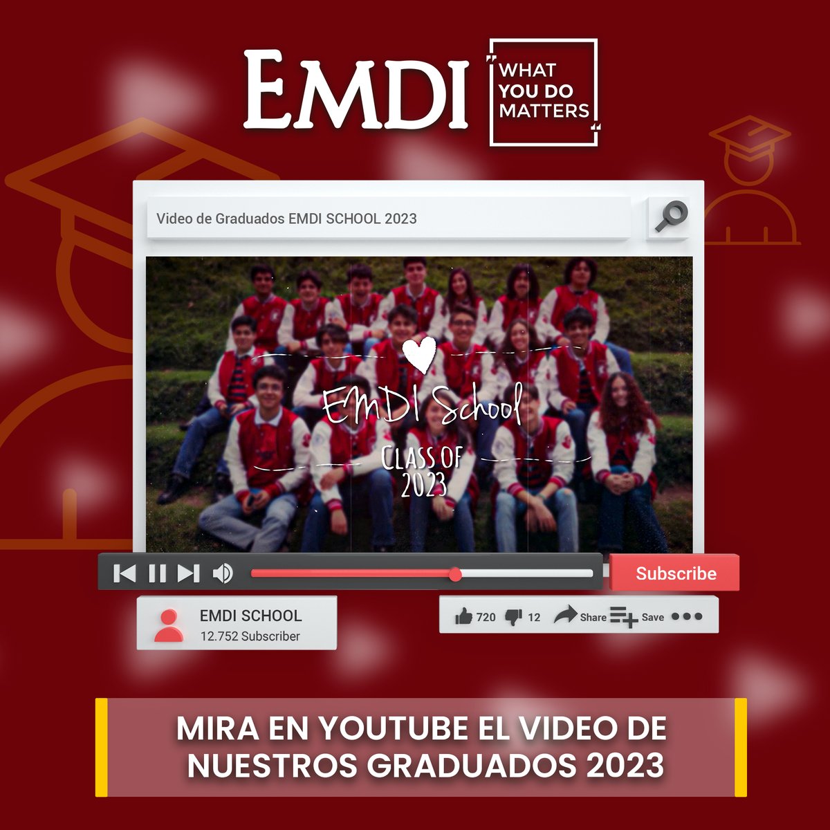 EMDISchool's tweet photo. ¡Felicitaciones a nuestros queridos graduados de la Promoción #11 de EMDI School! Es un momento de alegría y emoción al verlos dar este paso hacia su vida adulta y universitaria. Queremos desearles lo mejor del mundo en esta nueva etapa de sus vidas.

https://t.co/NqihV1fkdm https://t.co/7giMXSu3fO