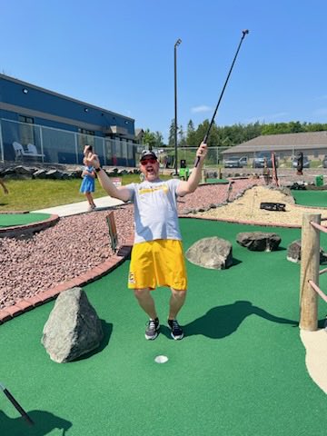 Schooling my kids at mini golf. 
Four holes in one seals it as I cruise
to an easy family victory! #youlikethat