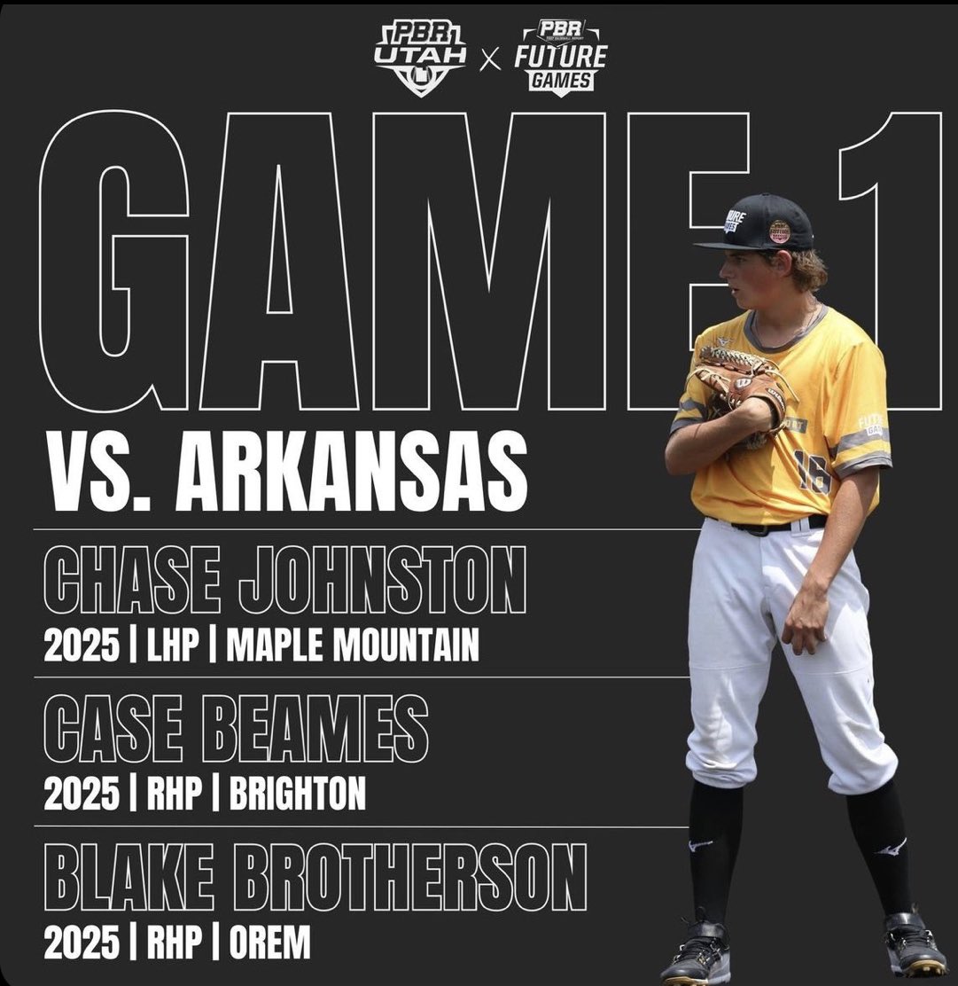 Blake Brotherson (@blakebro2025) on Twitter photo Excited to be pitching at #PBRFG23 Game start time is Thursday July 27th at 10am. I will be pitching the 6th and 7th innings. Thank you <a href="/utahscout1219/">๐๐๐๐ ๐๐๐ก๐จ๐ฅ๐ณ๐๐ง</a> for the opportunity!
<a href="/FlatgroundApp/">FLATGROUND Pitching</a>
<a href="/prepbaseball/">Prep Baseball</a> Excited to be pitching at #PBRFG23 Game start time is Thursday July 27th at 10am. I will be pitching the 6th and 7th innings. Thank you <a href="/utahscout1219/">๐๐๐๐ ๐๐๐ก๐จ๐ฅ๐ณ๐๐ง</a> for the opportunity!
<a href="/FlatgroundApp/">FLATGROUND Pitching</a>
<a href="/prepbaseball/">Prep Baseball</a>