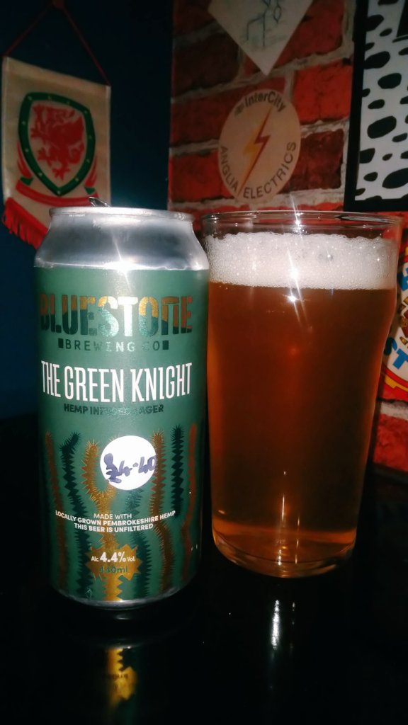 Good evening @CraftBeerHour #CraftbeerHour There was a brief fad for putting CBD 🌿 in beer; well @BluestoneAles have gone back to the original source. Had this off keg at @HOS_Cardiff a couple of wks ago, picked this can up at @WeirdDadBrewery ; should have been £4.20, surely?