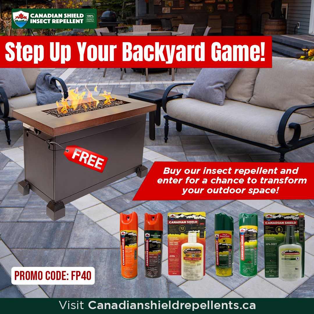 CS_Repellent's tweet image. When you purchase our highly effective, easy-to-use insect repellent for just $12, get entered into an exclusive draw to win a stunning Propane Firepit Table! 🔥🔥

Buy here @ canadianshieldrepellents.ca/collections/all &amp;amp; get chance to win Camp Chef Firepit Table.