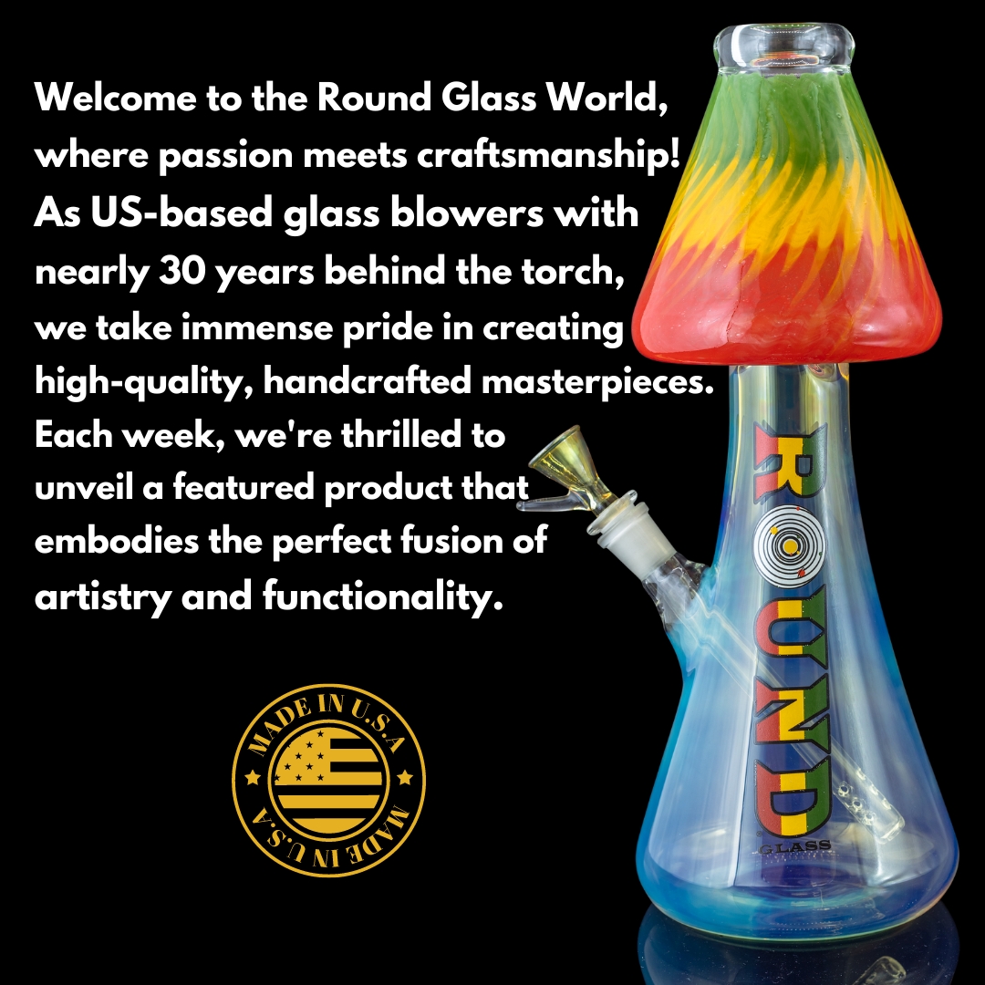 RoundGlassLA's tweet photo. For those looking for additional glass inventory, don’t miss this opportunity to showcase the Mushroom (RL108) on your shelves. Once customers lay their eyes on this beauty, they won't be able to resist its allure! #RoundGlass #GlassMushroom #Smokeshop https://t.co/eKSTIvR9VJ