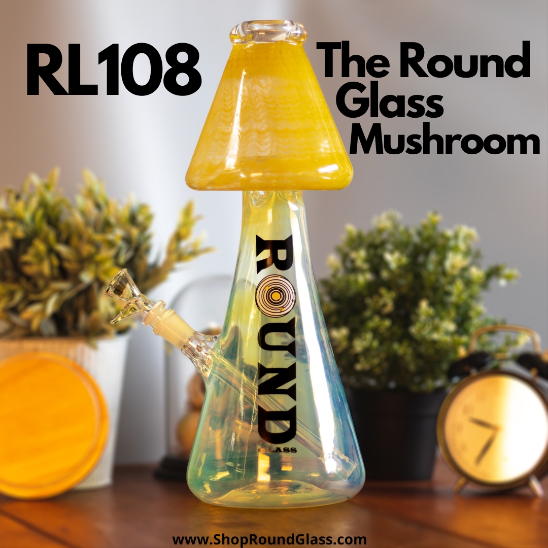 RoundGlassLA's tweet photo. For those looking for additional glass inventory, don’t miss this opportunity to showcase the Mushroom (RL108) on your shelves. Once customers lay their eyes on this beauty, they won't be able to resist its allure! #RoundGlass #GlassMushroom #Smokeshop https://t.co/eKSTIvR9VJ