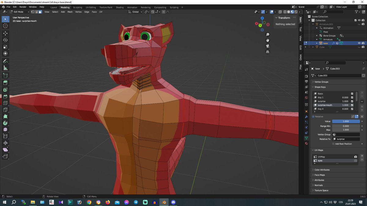 DrayoRyuune's tweet photo. Playing with expressions, I've never been that far in Blender pass the Cube. XP

#3DBlender #lowpoly #MMD

#UTAU #sfwart #furart #furryart #art #utauloid #utauloids #animaloid #animaloids #furryutau #furloid #furloids #竜音ドラヨ #DrayoRyuune #RyuuneDorayo #獣人UTAU #UTAU獣人 https://t.co/1XLR7NjLTo