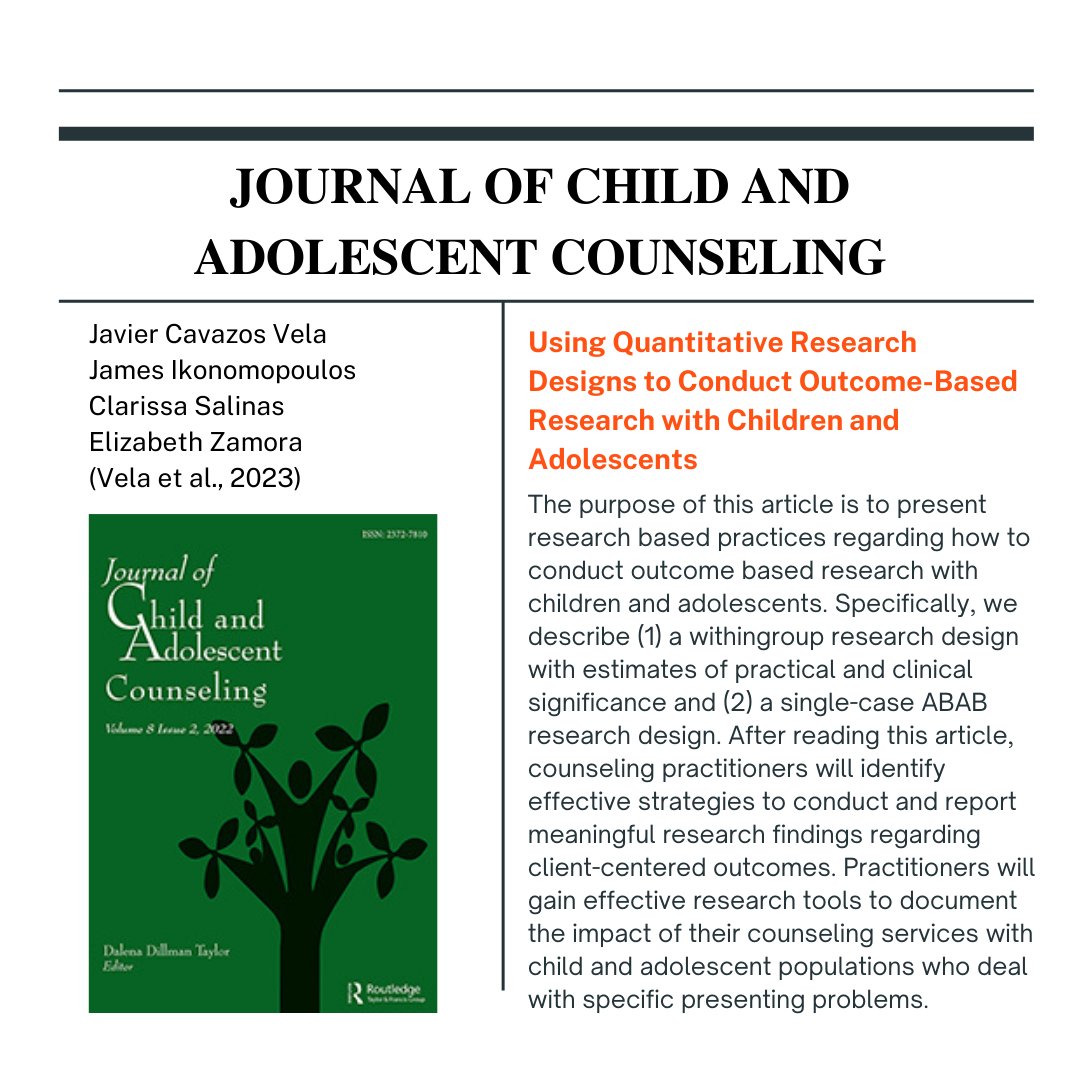 acacchild's tweet photo. New article from The Journal of Child and Adolescent Counseling! #jcac #acac_child #quantresearch #quantitative https://t.co/oWQjUQfeUc