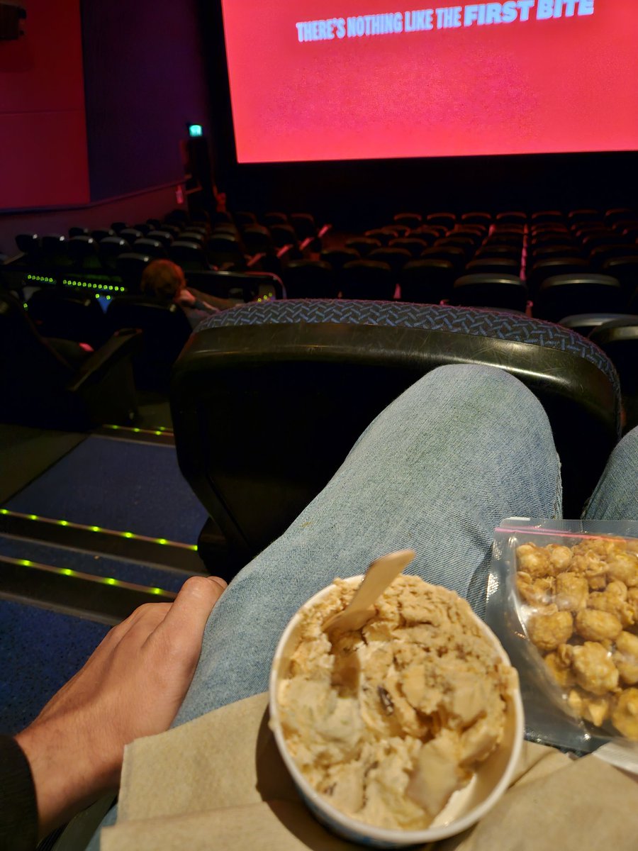 Only one other person in the cinema... almost perfect...
