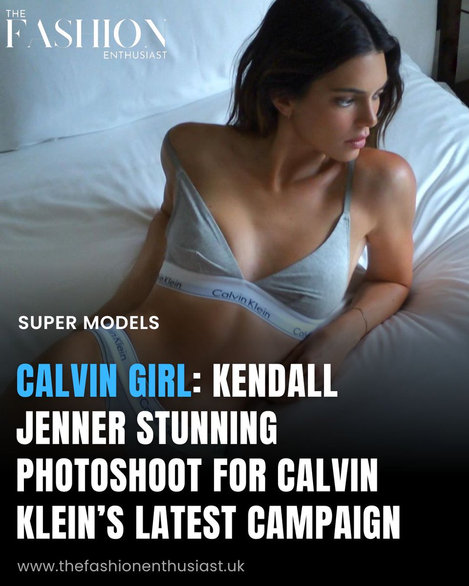 For her most recent Calvin Klein campaign, Kendall Jenner removed her top, sharing the commercials with her 300 million social media followers.
https://t.co/bH07GmcXgc

#calvinklein #kendalljenner #kendall #mycalvins #photoshoot https://t.co/VLrOKNYX3k