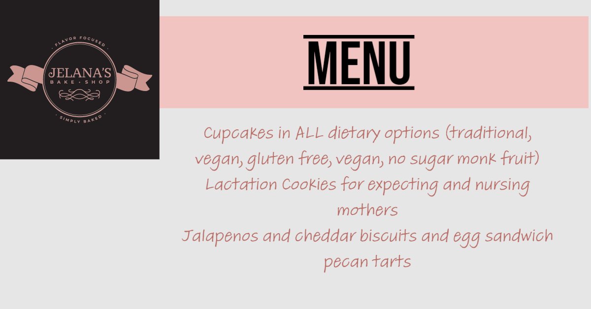 JelanasBakeShop's tweet photo. JELANA’S will be permanently closing this week. 7/26 &amp; 7/27 last days open. Thanks for support, love &amp; business. Thank you for voting us first home based bakery to win bronze for best bakery 2 times and silver for best dessert and great reviews! https://t.co/wquYedPYbN