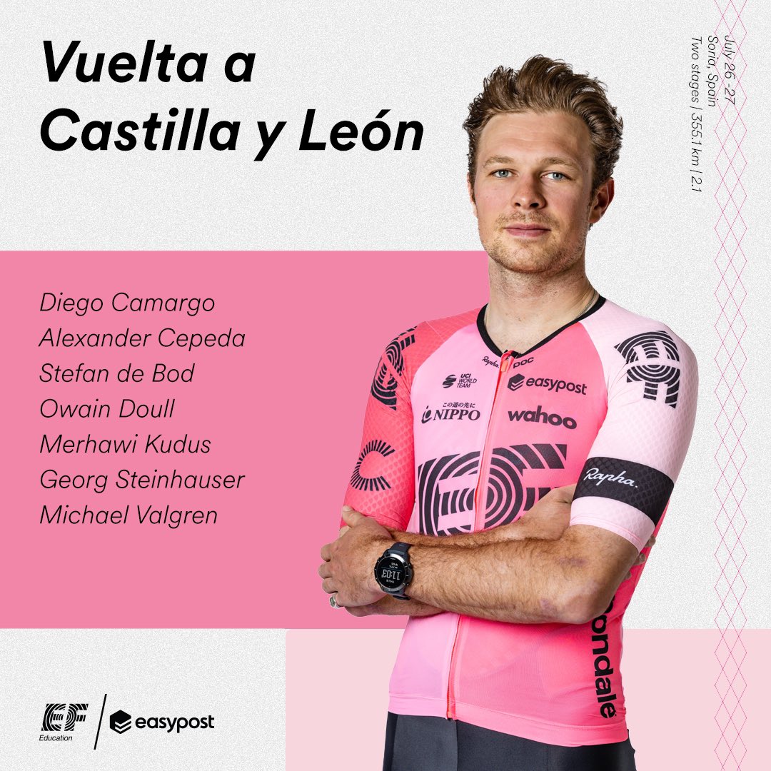 Back at it for a Spanish stage race for our squad. The guys will head to the Vuelta a Castilla y León for two days starting at tomorrow. 👊
