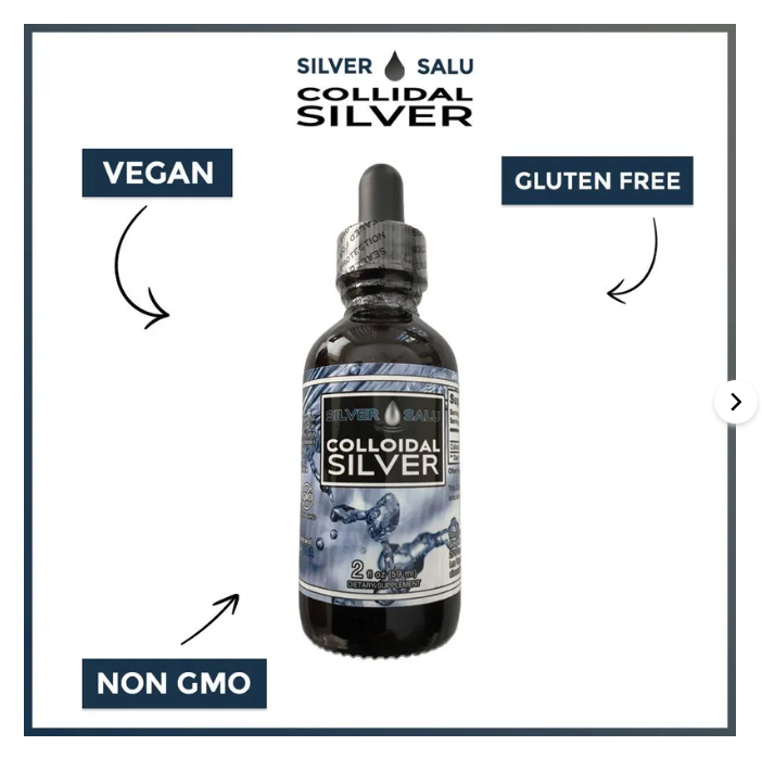 🌟 Discover the power of Colloidal Silver 2 fl. oz. 30ppm by SilverSalu! ✨ Limited supply available. 🛍️ Unlock its multiple benefits today! #ColloidalSilver #NaturalHealth #LimitedSupply 🌿💧
Order Now: shorturl.at/qIZ56