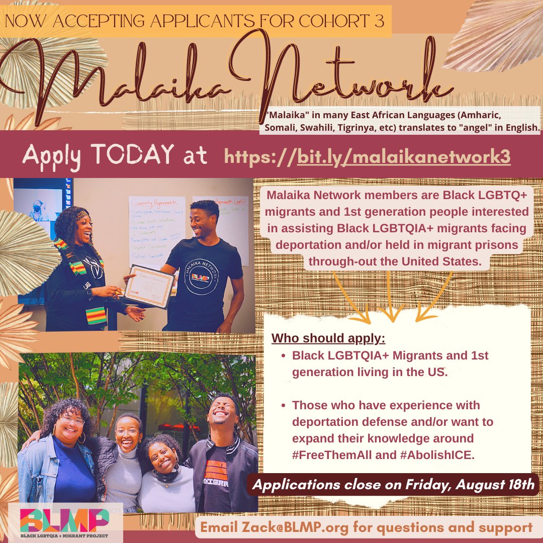 Black LGBTQIA+ Migrant Project (BLMP) tweet media