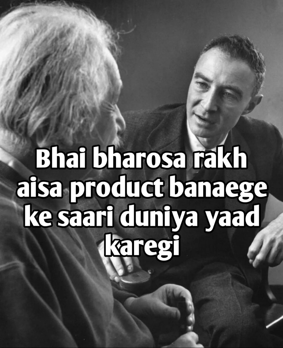 MemeTemplatesO1's tweet photo. Tru hai bhay
#MemeTemplatesOfficial #Oppeneheimer https://t.co/QMnlnHKktB