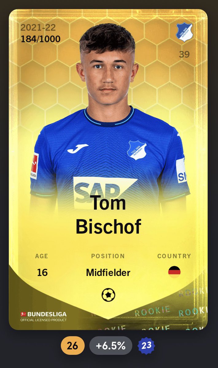 JoshMoore_footy's tweet image. GIVEAWAY 🚨🚨🚨

Win this ROOKIE version of one of Germanys brightest prospects! 

To enter:

- Like &amp;amp; Retweet 🔄
- Follow me 🙋🏾‍♂️
- Sub to you YouTube ⬇️

youtube.com/@TheSorareExpe…

- Tag 1 friend ✅

Good luck all ❤️