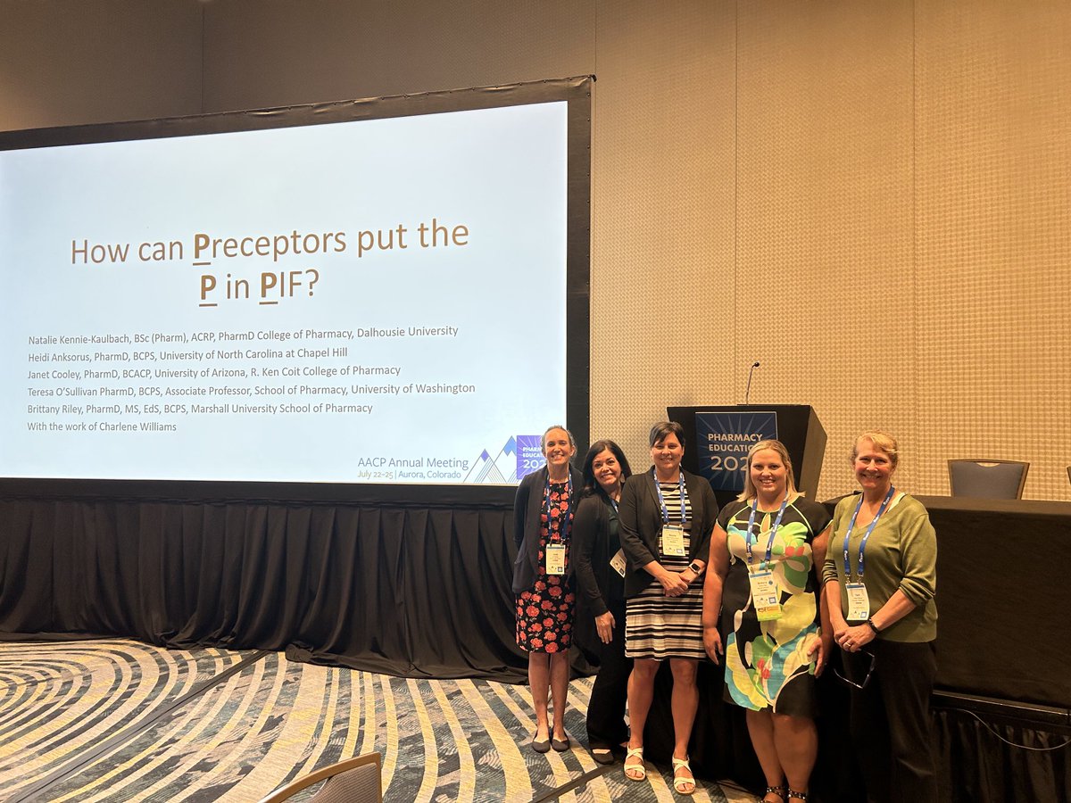 Such a pleasure to present with these amazing colleagues on preceptor’s contribution to PIF at AACP