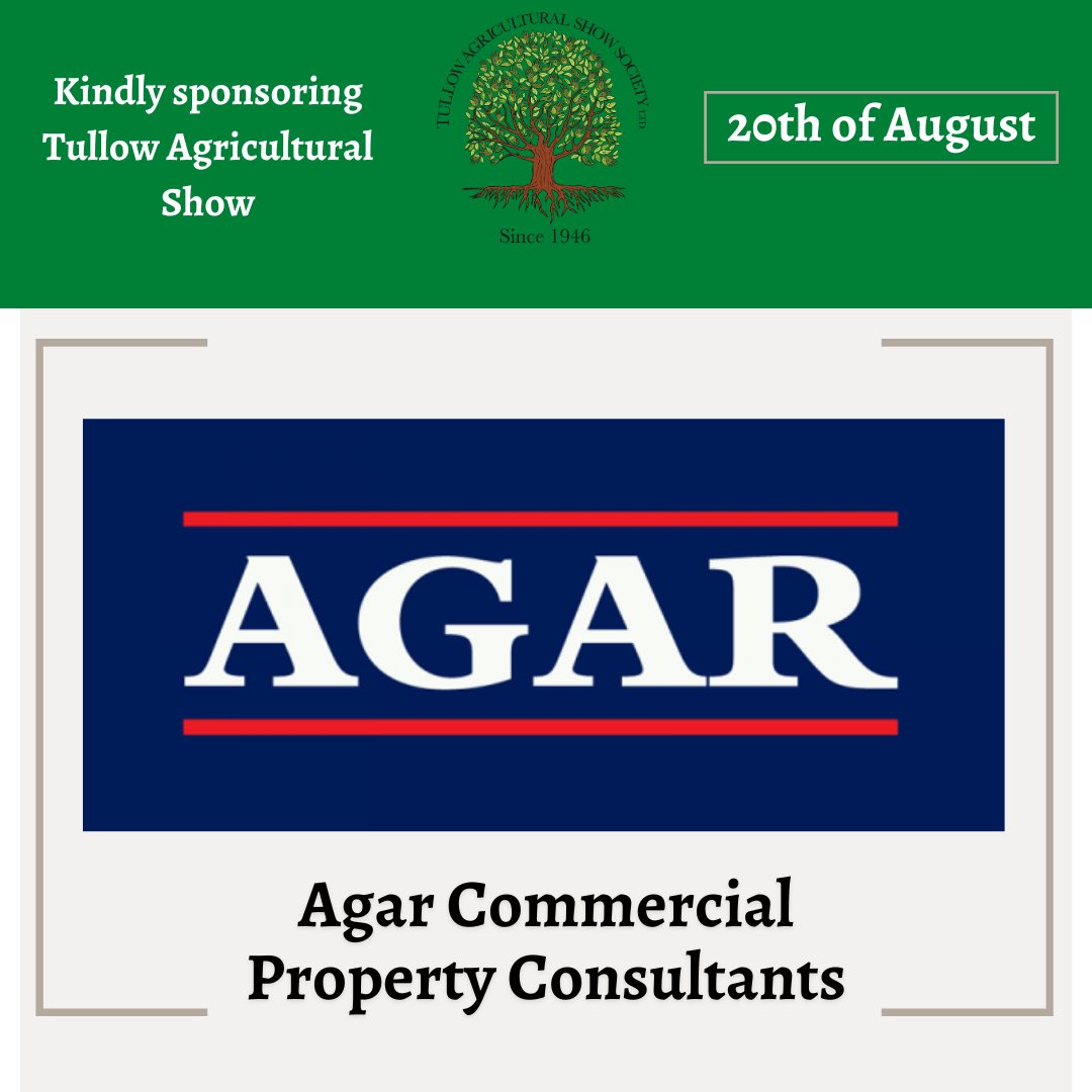 Tullowagrishow's tweet photo. Another very warm welcome to some more of our fantastic sponsors! We thank them for their generosity and continued support of Tullow Agricultural Show ⭐️

The Show would not be where it is today without their incredible support!

#supportoursponsors https://t.co/BeCWy1jDmp