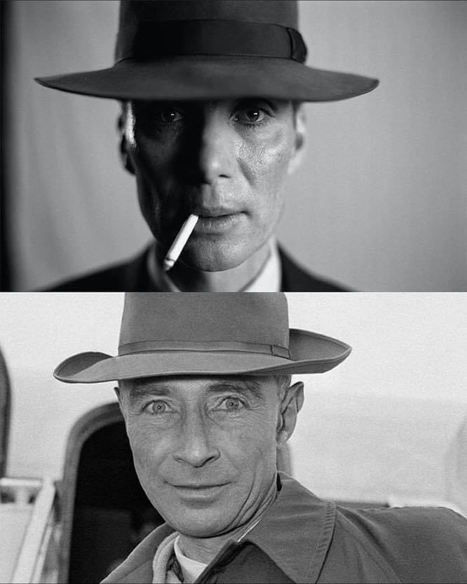 Roybattyforever's tweet photo. Comparativa del elenco de “Oppenheimer” vs. La realidad. https://t.co/XrWe00wB5S