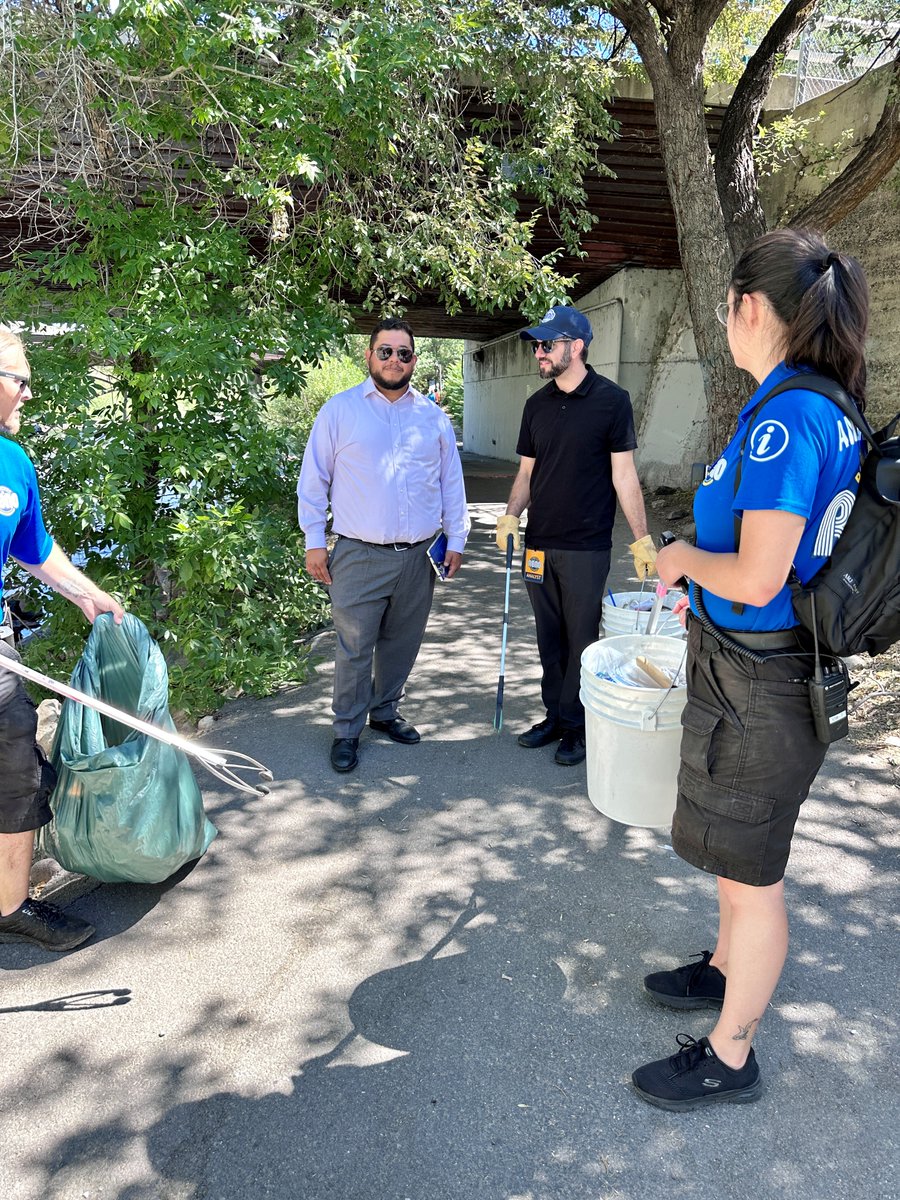 downtown_reno's tweet photo. Thank you to @CityofReno Councilmember @MartinezWard3 for spending time this morning shadowing our Ambassadors through various areas of our BID including sections of his Ward, Ward 3. We appreciate your time today! https://t.co/9zTRS1Fqua
