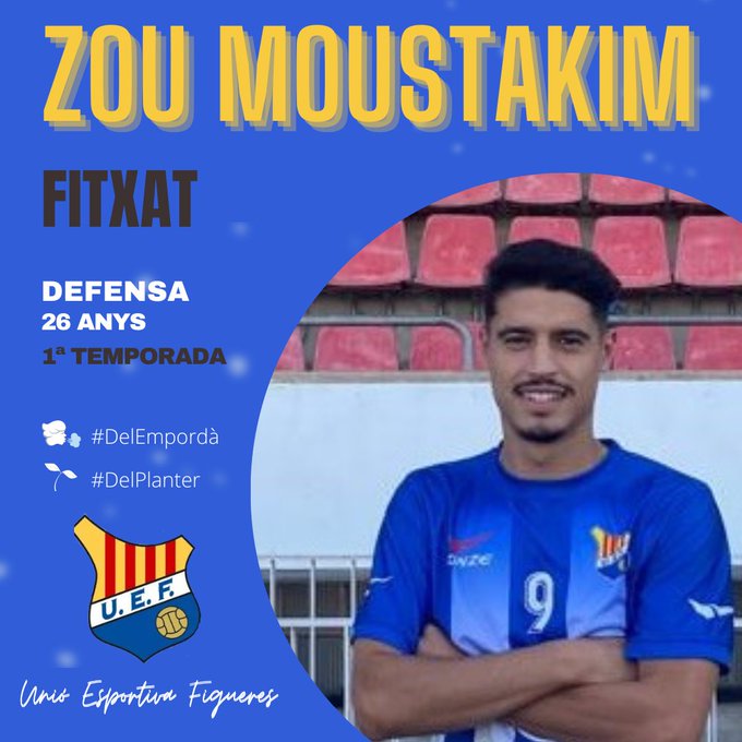 Superlliga Catalana
La <a href="/UEFigueres/">UE Figueres</a> fitxa el defensa figuerenc <a href="/zoumusta/">zou musta</a> (26) provinent del FC L'Escala de 3a Divisió
#FutbolistesGironins