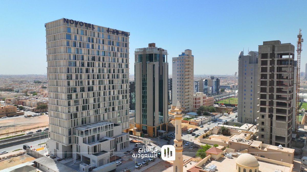 SaudiProject's tweet photo. اكتمال تنفيذ جميع الأعمال الخارجية والإنشائية في مشروع #برج_نوفوتيل الفندقي الواقع على شارع العليا في حي الصحافة بالرياض، والذي يبلغ ارتفاعه 22 طابقًا، ويضم قرابة 215 وحدة فندقية https://t.co/sp9W2NTQDq