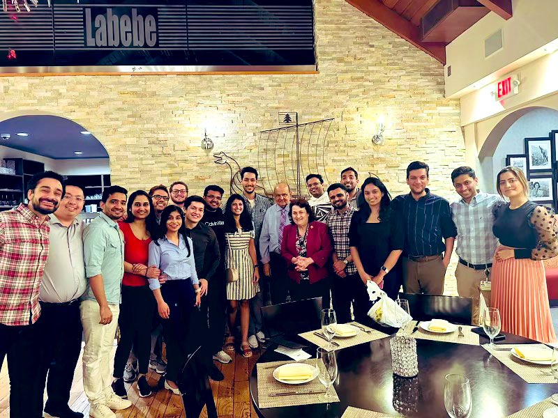 An unforgettable evening at the annual graduation dinner with Dr. Kothari, our program director. We celebrated achievements, forged lifelong connections and savored the memories- the perfect way to honor this remarkable journey.