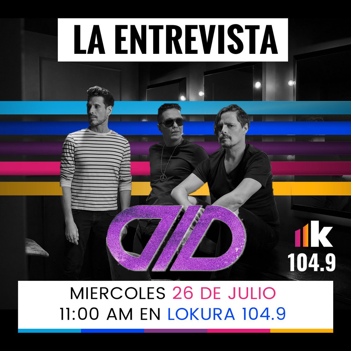 Mañana en entrevista la Banda más consentida de #Lokura1049 <a href="/dldmexico/">DLD</a> de 🇲🇽 para Queretarock 🤘🏼.
