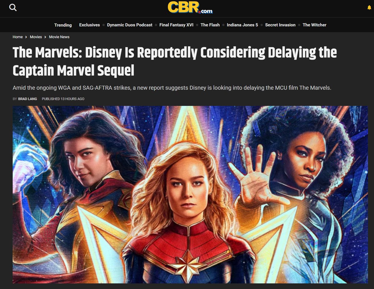 Nerdrotics's tweet photo. Don't you DARE!!!!!
#TheMarvels https://t.co/ckPKMrylVY