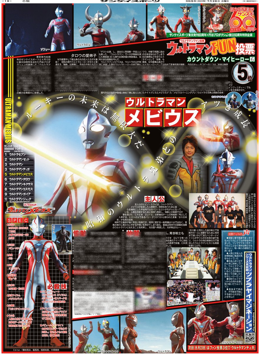 サンケイスポーツ と #円谷プロダクション が実施した「#ウルトラマン