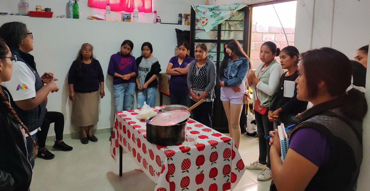AmbienteEdomex's tweet image. Para conocer diversas alternativas para el aprovechamiento de frutos cosechados en los huertos, la #CGCE de la #SMAGEM imparte el curso taller “Aprovechamiento del Huerto Urbano”, en las instalaciones de #CONAFE en #Tepetlaoxtoc.