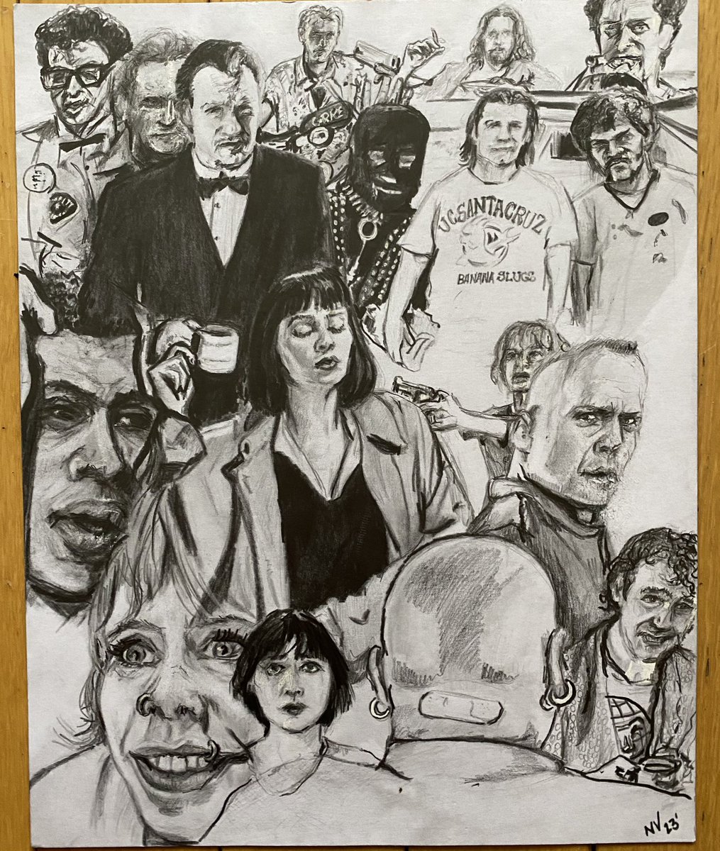 Finished?? 8”x10” graphite on card stock #PulpFiction #QuentinTarantino #BruceWillis #TimRoth #UmaThurman #art #artist #artists #artoftheday #acrylicart #acrylicpainting #painting #brooklyn https://t.co/9779WVGxA3