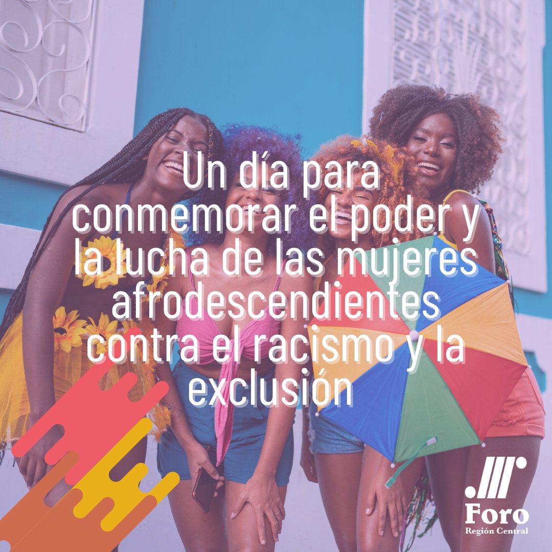ForoRegCentral_'s tweet photo. 🟣 #MujerAfrodescendiente| Hoy es  👏 una fecha que reinvidica las luchas, los derechos y las garantías que requieren estas mujeres.

📣 Hacemos el llamado a que la equidad sea un lugar en común para todas las mujeres afro. https://t.co/iiJptC4Br7