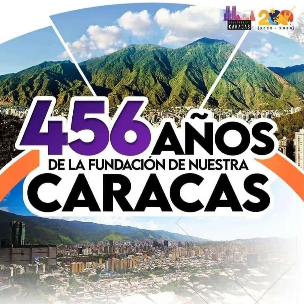 ¡Felicidades, Caracas! La cuna del Libertador celebra 456 años, una ciudad llena de historia ❤️👏🏻

#NicolásMaduroEsPueblo @Nahumjfernandez