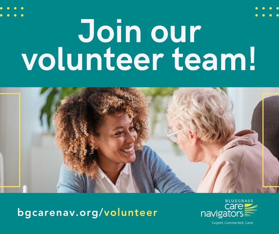 Our volunteers impact our patients in so many ways! Last year, our volunteers gave 12,000+ volunteer hours! If you're looking for a way to make a difference in the lives of others, join our volunteer team. Contact us at 855.492.0812 or on our website: bgcarenav.org/volunteer