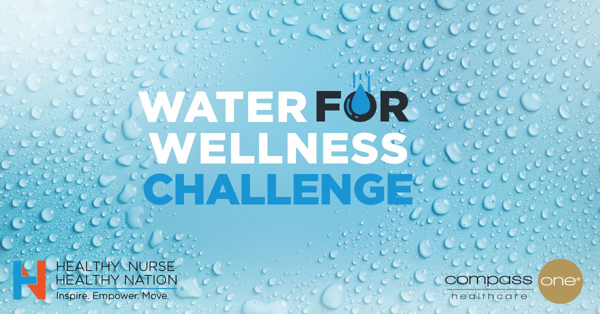 ANANursingWorld's tweet image. Boost your brainpower with hydration! Join the July #healthynurse challenge – Water for Wellness – sponsored by Compass One. Dive in today! #stayhydrated #hydrationchallenge Sign up today: ow.ly/zvXt50PkYLy