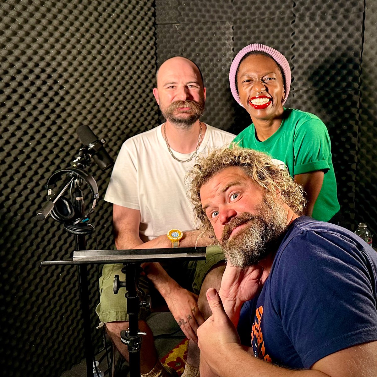 Here’s us recording EPISODE 800 of the @JordanJesseGo podcast with special guest @katrinasivad! Coming this Thursday! #jjgo