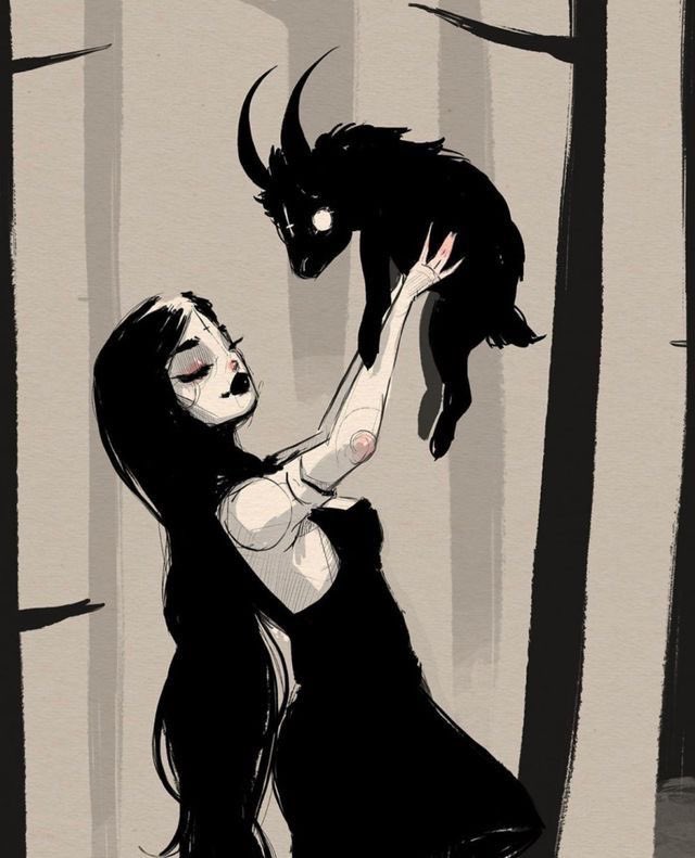 hearthfirearts's tweet photo. 🐐🖤🧹 https://t.co/4ZDu7qCklh