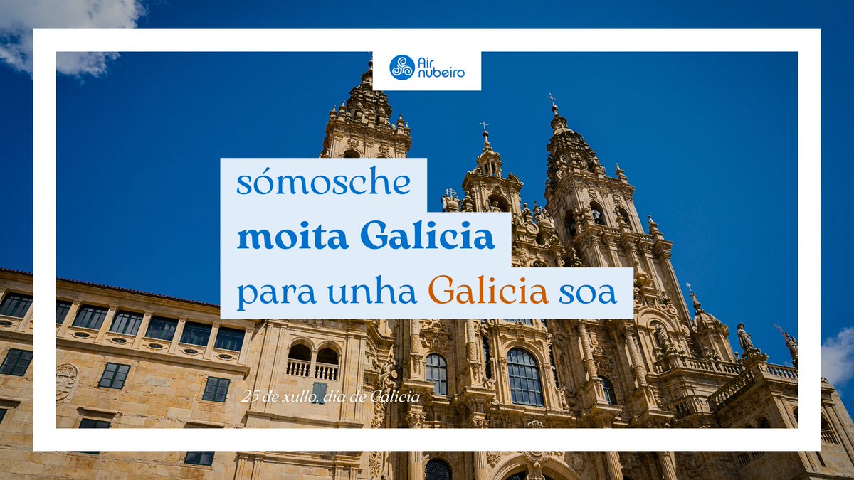 airnubeirova's tweet photo. Galicia vai dende a Praza do Obradoiro até onde se atope a morriña dos galegos en abrantes. 

#moitaGalicia #DiaDeGalicia #25deXullo https://t.co/4vj6m9om8J