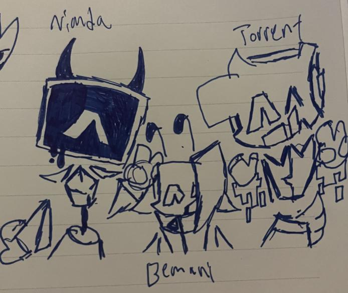 TeamMinesweeper's tweet photo. More sketches.
Bios, Cosmo, and Torrent belong to- Friendship Gang
Nimda and Bemani Belong to- Nachitor
#BiosBribe #CosmoCountdown #OutlandsSweep #BemaniBlast #0vSweep #StanTorrent
-Nachitor https://t.co/k60ItAgoFQ