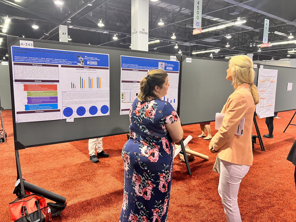 ⁦So rewarding working with @akostelec⁩ to improve patient care. She is an amazing manager and absolutely cares for patients and goes above and beyond to improve processes. Great job presenting our posters on improvements ⁦<a href="/LurieChildrens/">Lurie Children's</a>⁩ #2023AACC #myADLM