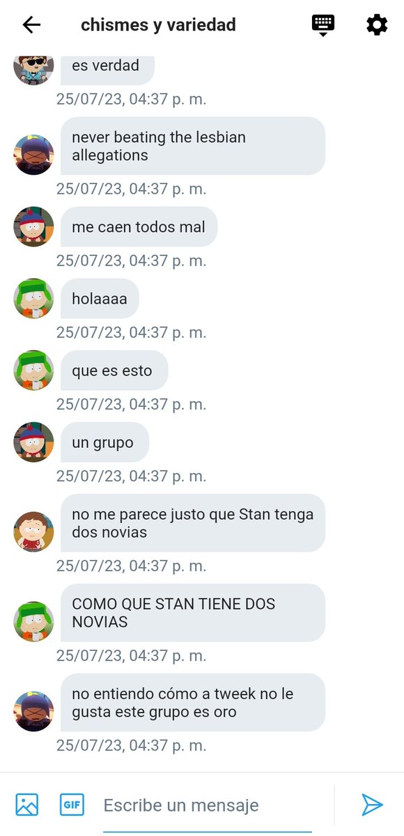 CATAM1TE's tweet photo. 27

Jimmy y kyle han entrado al grupo https://t.co/X5UeDjQ7h8