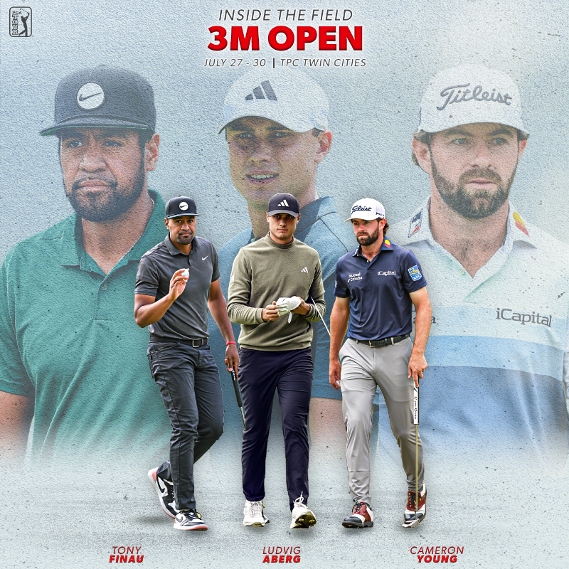 PGATOUR's tweet photo. Taking on TPC Twin Cities @3MOpen 😤