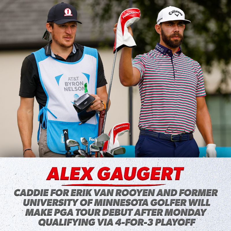 PGATOUR's tweet photo. Taking on TPC Twin Cities @3MOpen 😤