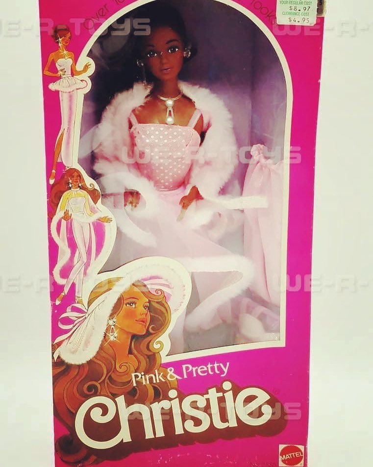 This was the 1st (of a few) Christie dolls I had in the #80s. It was a BIG deal! She was brown &amp; she had my name w/correct spelling! 
It dawned on me that for a little bit, “I” was Barbie’s “one black friend.” Reflecting on my childhood, that tracks 🤷🏽‍♀️😆✊🏽 #BarbieMovie #Barbie