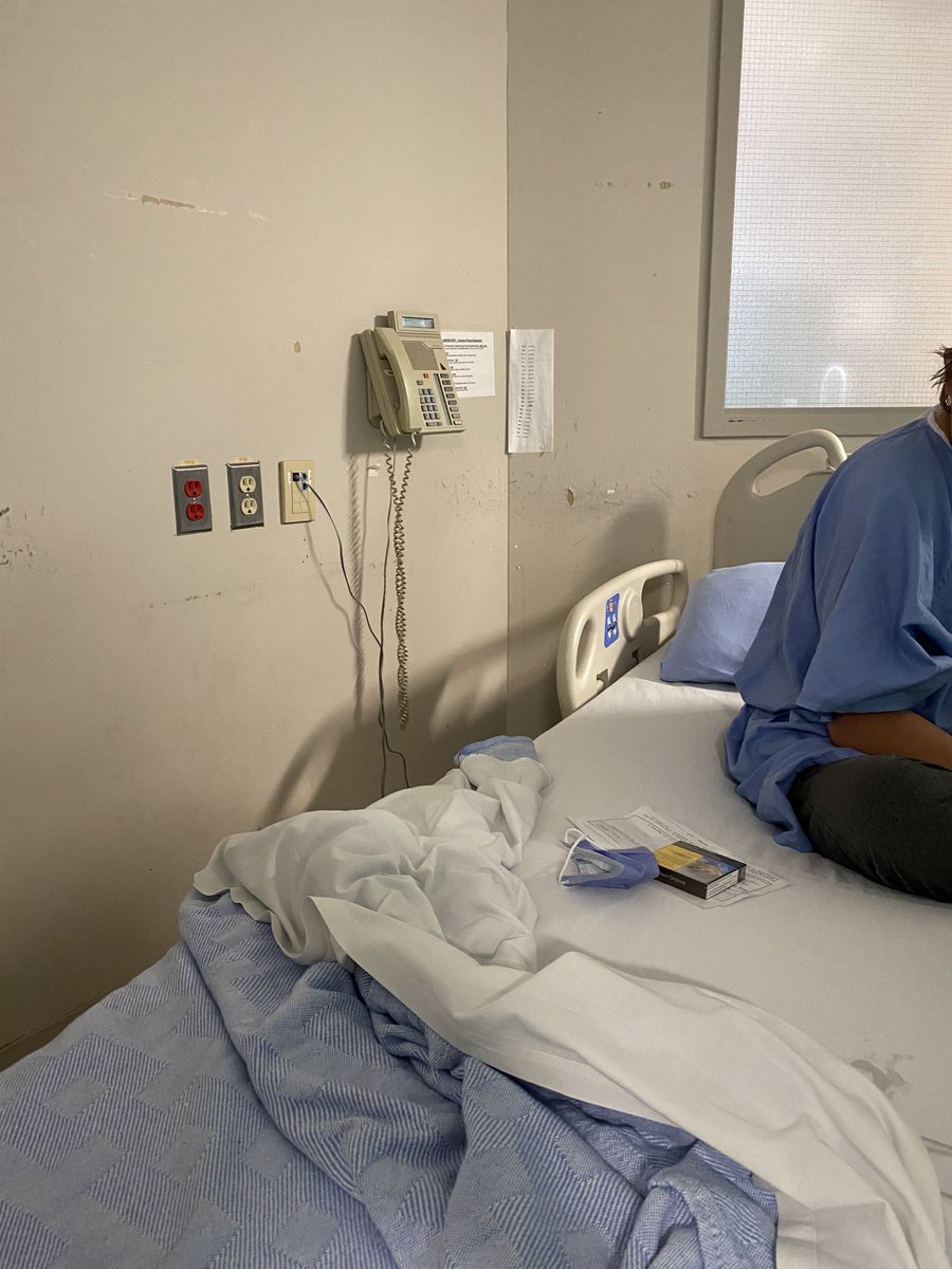 This is where you land at Guelph General Hospital two days after admission - alcove on 7th floor cause there are no rooms available, yet the adjoining hallway of rooms is totally vacant #ontariohealthcare