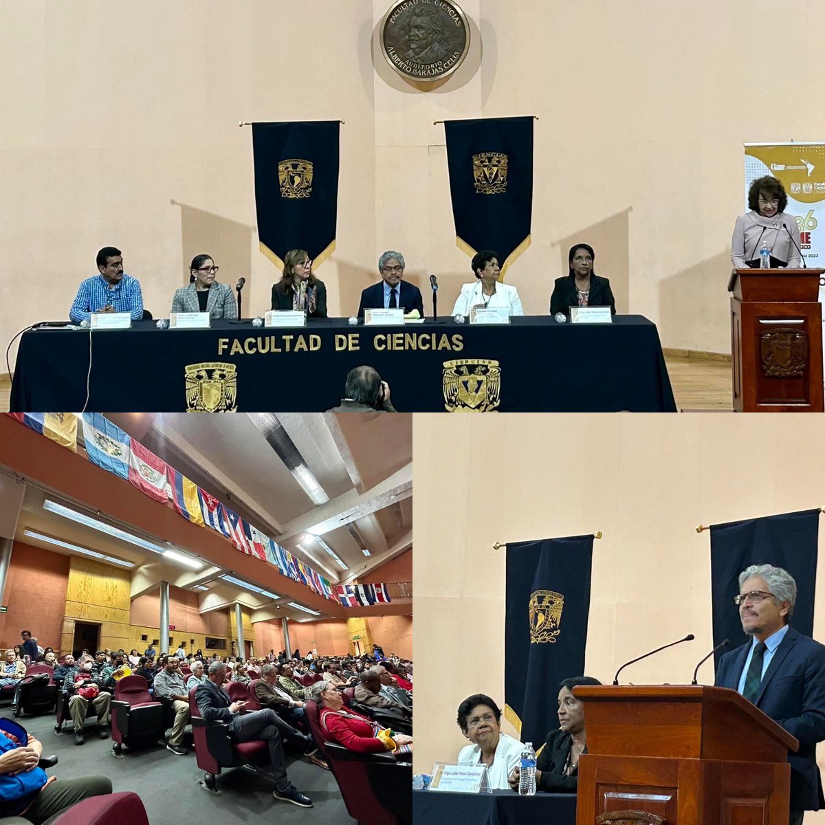 fciencias's tweet photo. 🔴 ¡Inicia la #RELME 36! Desde el Auditorio Alberto Barajas Celis (ABC) se llevó a cabo la inauguración de la Reunión Latinoamericana de Matemática Educativa con estudiantes e investigadores de diversos países. 🇲🇽🇨🇴🇧🇷🇦🇷🇵🇪🇨🇺🇻🇪🇨🇱🇺🇾🇵🇾🇬🇹🇨🇷
¡BIENVENIDOS! 🎉 https://t.co/SMSQPqn5LU