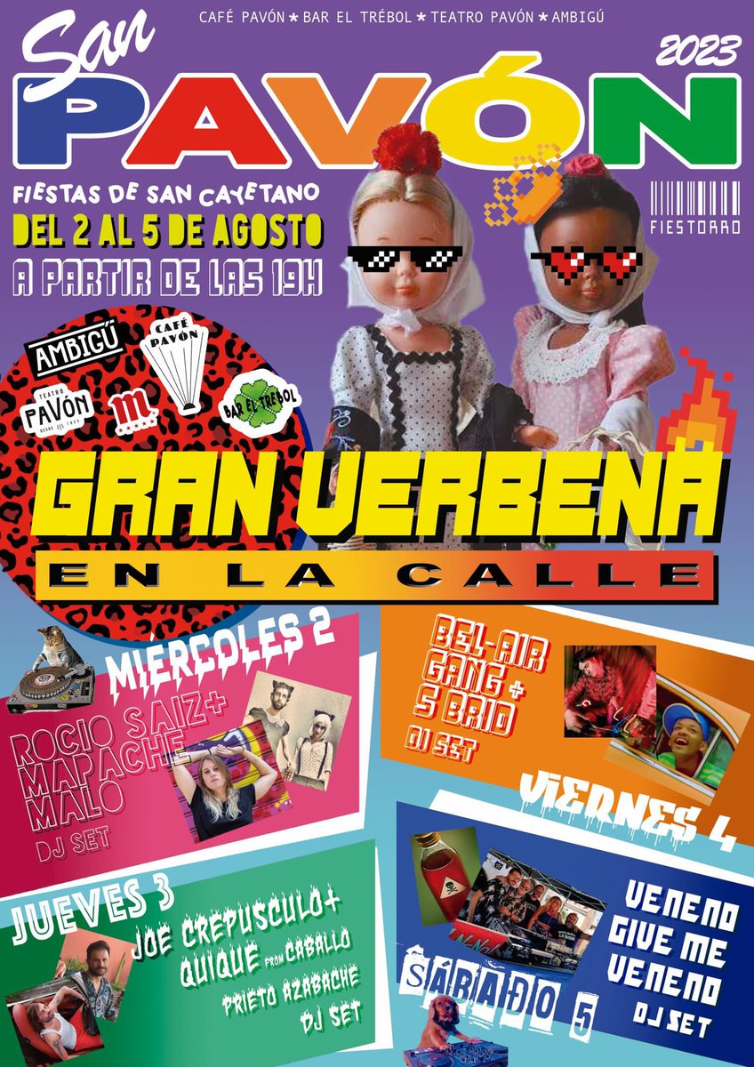 ¡Que síiiiii! Que este año también tenemos fiestas 🎉 🎉🎉🎉🎉 Id apartando del 02 al 05 de agosto porque se viene #SanPavón 2023 
🎆🎇🎆🎇🎆🎇🎆🎇 
.
#CaféPavón #EnElPavón