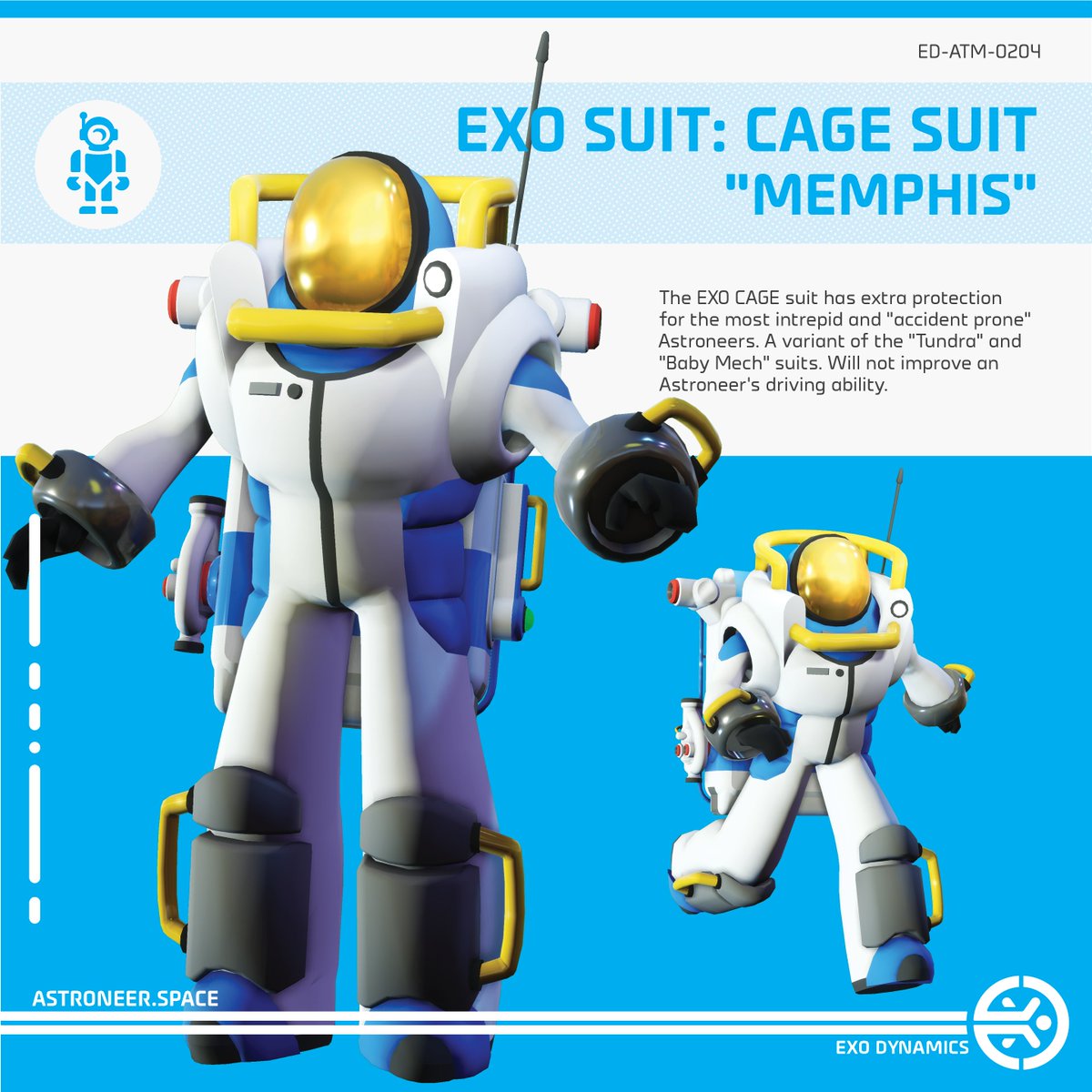 astroneergame's tweet photo. The AMPP limited time event is now live in game!

Print an Exo Request Rocket and get to automating to receive last year's rewards as well as a brand new suit, the Cage Suit!

🚀

┻┳| 
┻┳| 
┳┻| 
┳┻| 
┻┳| 
┳┻| 
┻┳| 
┳┻| _ 
┻┳| •.•)  [lets ride
┳┻|⊂ﾉ 
┻┳| https://t.co/jlEwpgKn7I