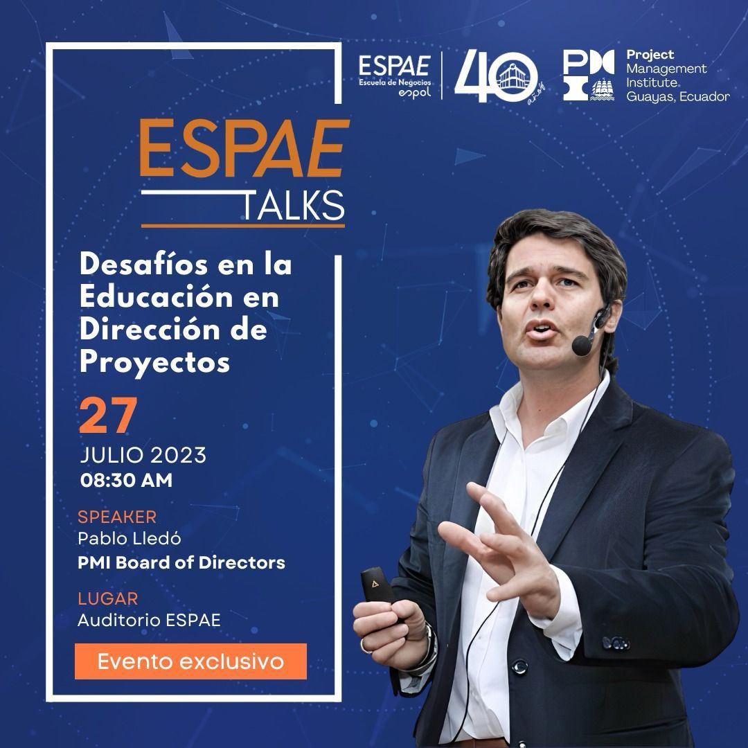 espae's tweet photo. Pablo Lledó en ESPAE. Cordialmente invitados a nuestro próximo #ESPAETalks, compartiremos valiosas reflexiones en torno a los "Desafíos en la educación en Dirección de Proyectos"
🗓️ Jueves 27 de Julio
☕8h30
📍Auditorio ESPAE
*Registros*: https://t.co/ZbBBZlMmkZ https://t.co/qrNQ7aXN9C