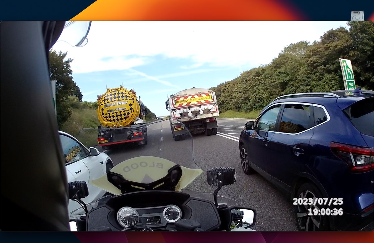 Professional drivers? nope self imposed road block